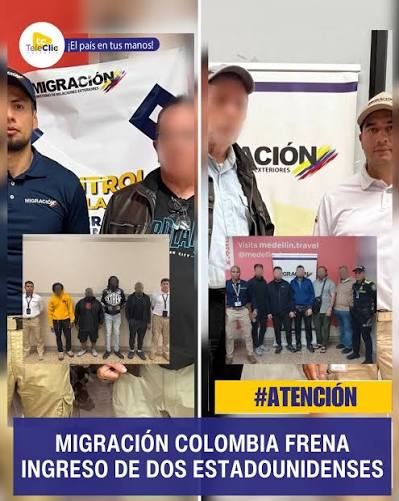 Migración Colombia frena ingreso de estadounidenses en el aeropuerto en Medellín Las autoridades migratorias reforzaron nuevamente los controles en el Aeropuerto José María Córdova, donde dos ciudadanos estadounidenses fueron inadmitidos por al3rtas