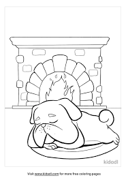 Children can imagine christmas eve while coloring this fireplace coloring page. Sleeping Dog On Fireplace Coloring Pages Free Animals Coloring Pages Kidadl