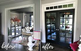 Diy Painted Black French Doors By