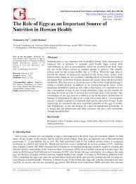 nutrition in human health