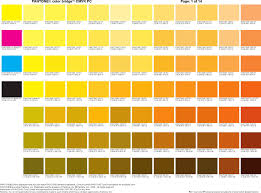 Preview Of One Chart Of The Free Pdf Doc Pantone Color