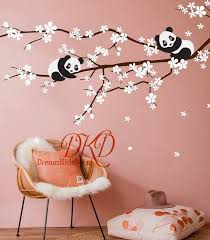 Panda Decals Cherry Blossom Wall Decal