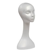 eps foam long neck mannequin wig head