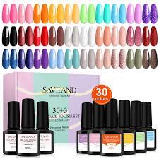 saviland 33pcs gel nail polish kit