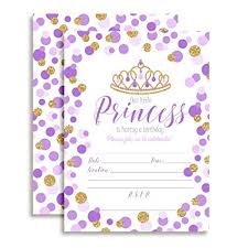 Amazon Com Purple And Gold Glitter Polka Dot Princess Birthday