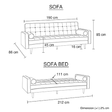marcella sofa bed 3 seater