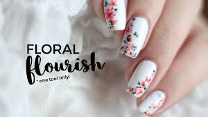 One Tool Only Easy Abstract Floral Nail Art Followthatway