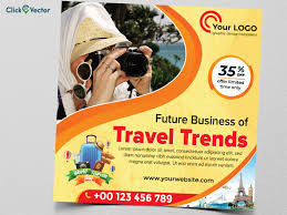 design ideas tourism banner vector