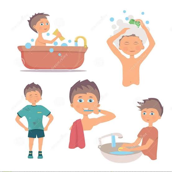 Body Hygiene Image Student reflecting on personal health and hygiene habits