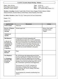 Template For Meeting Minutes In Word Magdalene Project Org