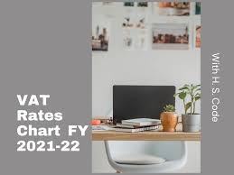 vat rates chart fy 2021 22 in