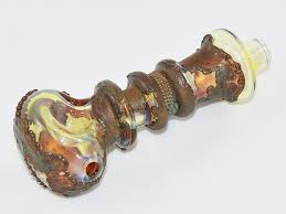 His body of work is influenced by technology, the industrial revolution, and urban decay. (source) snic has a huge online portfolio. Snic Barnes Electroform Fumed Glass Hand Pipe Pm2838 Fumed Paisley Moon Fun Gifts For Everyone
