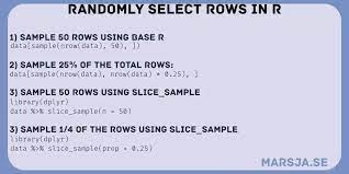randomly select rows in r sle