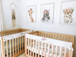 twin nursery ideas boho baby room