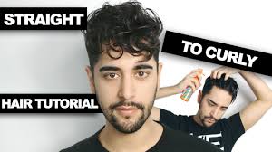 Moisturize the hair that you plan on straightening. How To Get Curly Hair A Step By Step Tutorial For Men