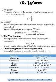 As Level Physics Formula Sheet Artofit