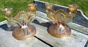 Double Candle Holders Peach Color