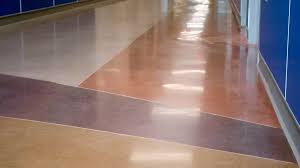 colored polished concrete floor