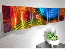 Colorful Metal Wall Art Abstract Art 3d