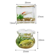 Fish Tank Bowl Miniature Aquarium Home