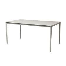 mayotte metal glass top table non
