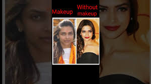 makeup and without makeup actress