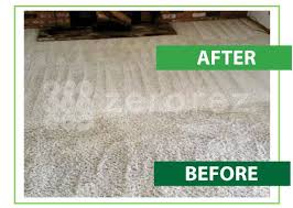 before and after zerorez carpet cleaning