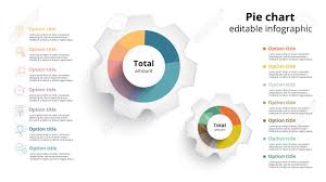 Business Pie Chart Info Graphics With Editable Segments Circle