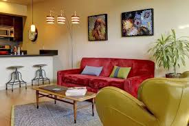 what goes with a red couch 14 ideas