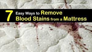 remove blood stains from a mattress