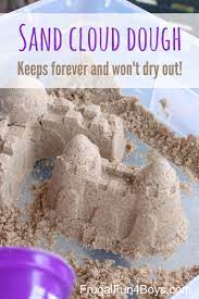 how to make sand cloud dough frugal