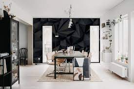 Acoustic Panel Black Wallpaper