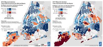 The primaries to elect democrat candidate for the upcoming election will be held in the month of june, 2021. Mapping The Mayoral Where De Blasio And Malliotakis Each Did Well