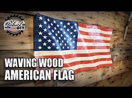 how to make a waving wood american flag