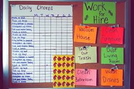 Monthly Chore Chart For My 7 Year Old 1 You Do Not Get Paid