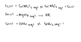 Write Balanced Chemical Equations For