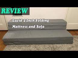 lucid 4 inch folding mattress and sofa