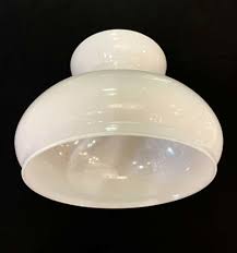 19cm White Glass Cowl Replacement Light