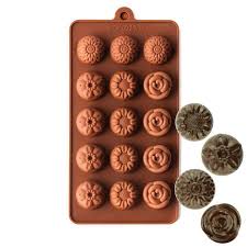 Allows for greater details, flexibility and longer wear. Narcissus Sunflower Rose Silicone Chocolate Mold Bake Supply Plus