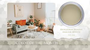 Sherwin williams satin sheen is similar to benjamin moore eggshell. Color Of The Month Benjamin Moore Indian White Innovatus Design