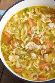 Classic Chicken Noodle Soup Favesouthernrecipes Com gambar png