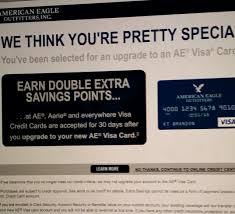The benefits of getting an american eagle credit card yes, there are plenty of perks to owning an american eagle credit card. Ge American Eagle Outfitters Upgrade Offer Finally Myfico Forums 2928448