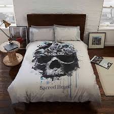 Sacred Heart Dark Teenage Bedding Set