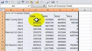 how to convert a pivot table to a