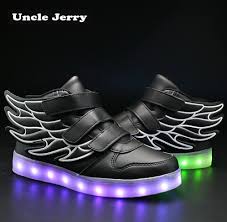 Unclejerry Kids Light Up Shoes With Wing Children Led Shoes Boys Girls Glowing Luminous Sneakers Usb Charging Boy Fashion Shoes Y190523 Kids Red Shoes Shoes For Child From Shenping01 14 41 Dhgate Com