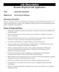 Sanitation manager jobs near me. Free 10 Sample Assistant Manager Job Descriptions In Pdf Ms Word