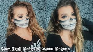 glam skull mask makeup tutorial