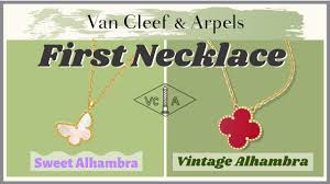 vca entry necklaces vine alhambra