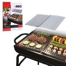 large stainless steel bbq metal
