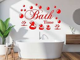 Wall Sticker Art Bath Time E Bubble